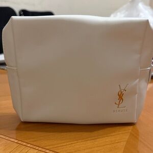 White Cosmetic Bag YSL